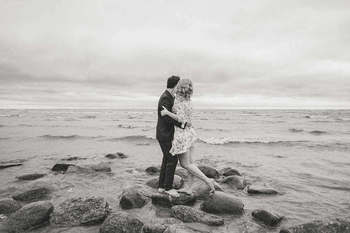 Фотосъемка Love Story на берегу Финского залива